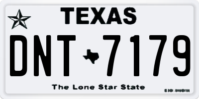TX license plate DNT7179