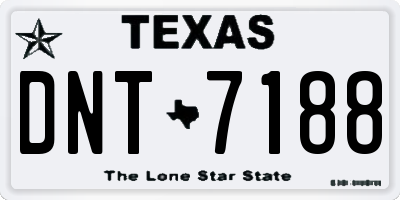 TX license plate DNT7188