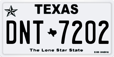 TX license plate DNT7202
