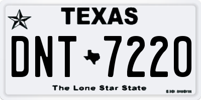 TX license plate DNT7220
