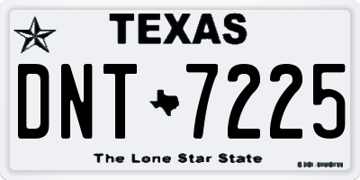 TX license plate DNT7225