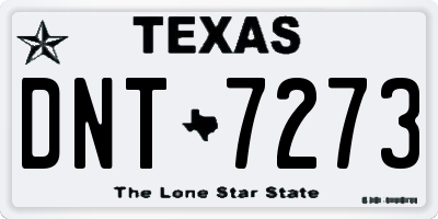 TX license plate DNT7273