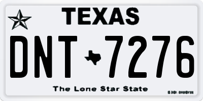 TX license plate DNT7276