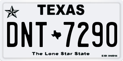 TX license plate DNT7290