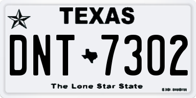 TX license plate DNT7302
