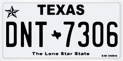 TX license plate DNT7306