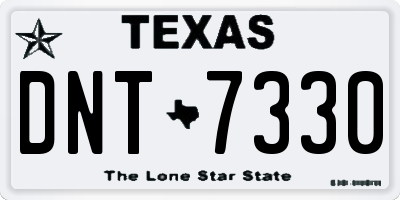 TX license plate DNT7330