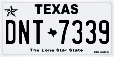 TX license plate DNT7339