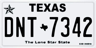 TX license plate DNT7342