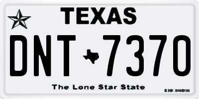 TX license plate DNT7370