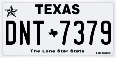 TX license plate DNT7379