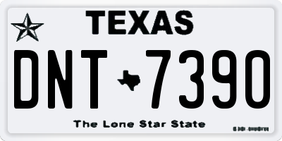 TX license plate DNT7390