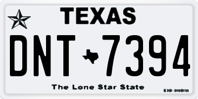 TX license plate DNT7394