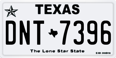 TX license plate DNT7396