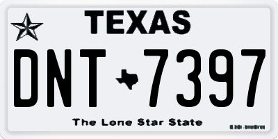 TX license plate DNT7397