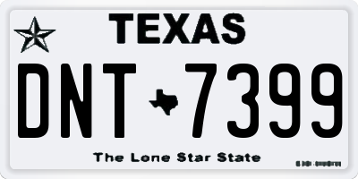 TX license plate DNT7399