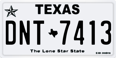 TX license plate DNT7413