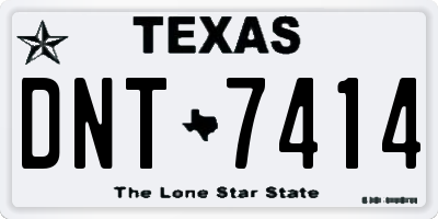 TX license plate DNT7414