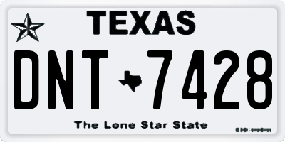 TX license plate DNT7428