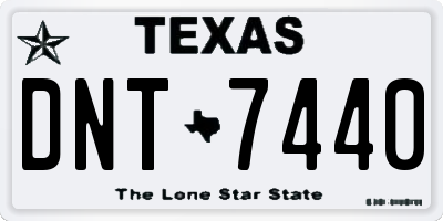 TX license plate DNT7440