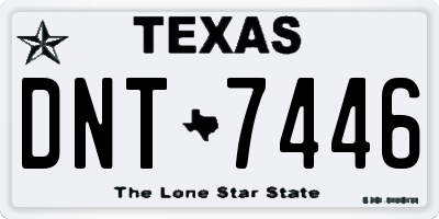 TX license plate DNT7446