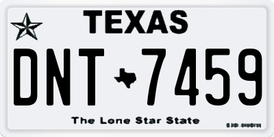 TX license plate DNT7459