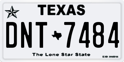 TX license plate DNT7484
