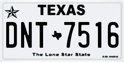 TX license plate DNT7516