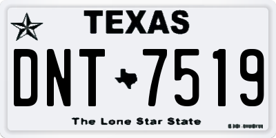TX license plate DNT7519