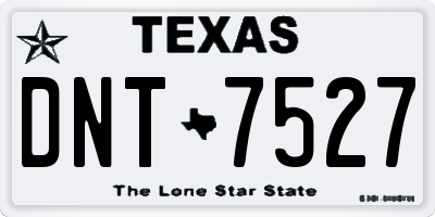 TX license plate DNT7527