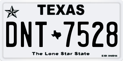TX license plate DNT7528