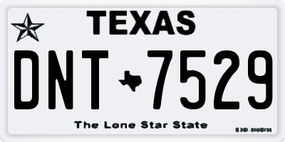 TX license plate DNT7529