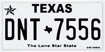TX license plate DNT7556
