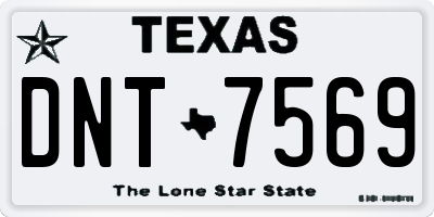 TX license plate DNT7569