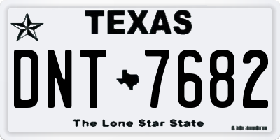 TX license plate DNT7682