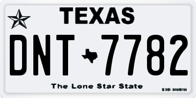 TX license plate DNT7782