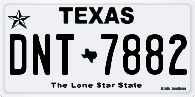 TX license plate DNT7882