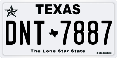 TX license plate DNT7887