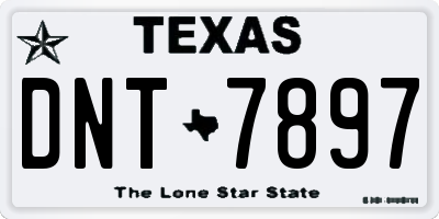 TX license plate DNT7897