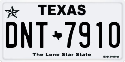 TX license plate DNT7910
