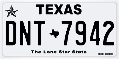 TX license plate DNT7942
