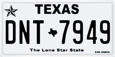 TX license plate DNT7949