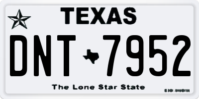 TX license plate DNT7952