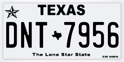 TX license plate DNT7956
