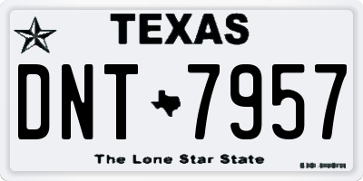 TX license plate DNT7957