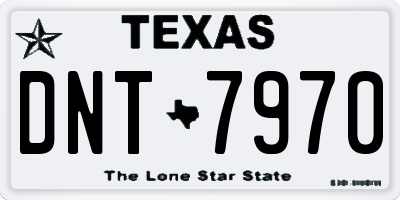 TX license plate DNT7970