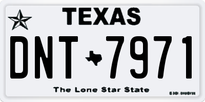TX license plate DNT7971