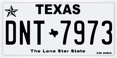 TX license plate DNT7973