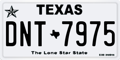 TX license plate DNT7975