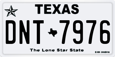 TX license plate DNT7976
